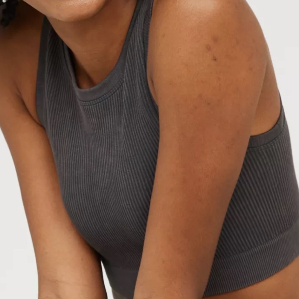 Aerie Smoked Grey Offline Sports Bra or Cropped Tank Size Small